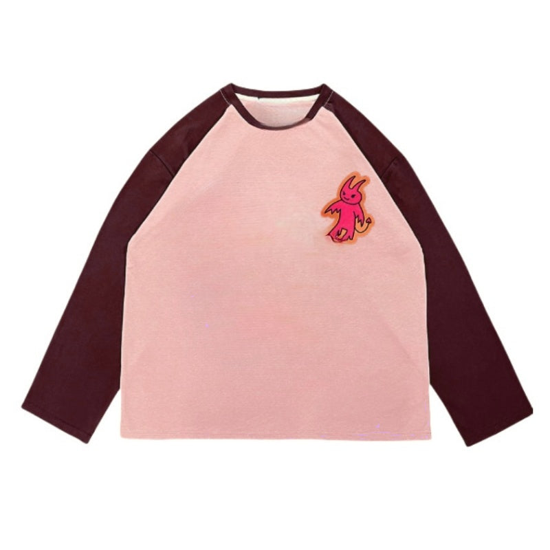 Playful Sticker Illustration Long Sleeve